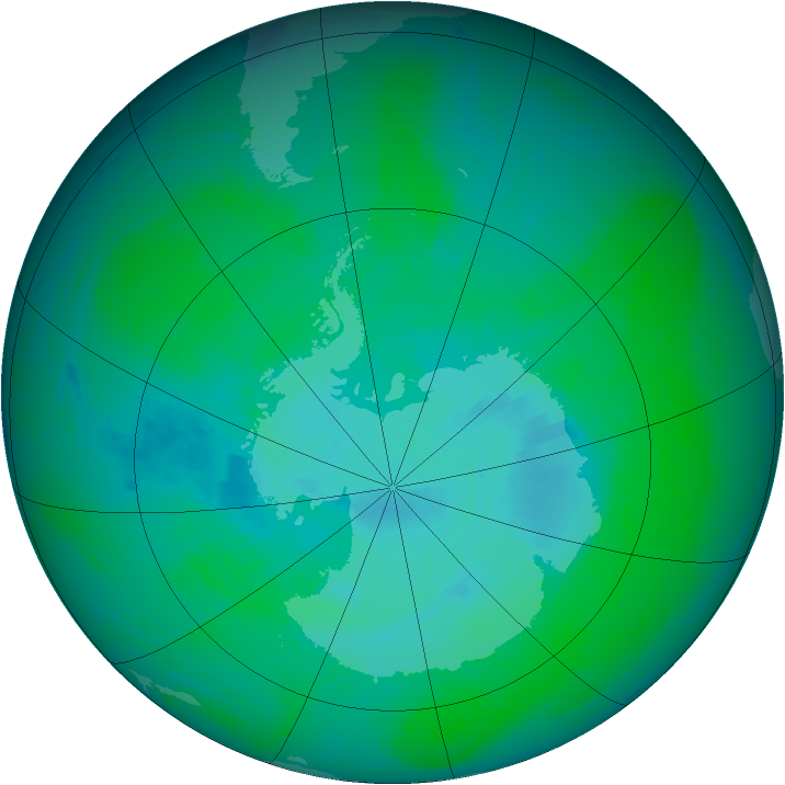 Ozone Map 2003-12-23